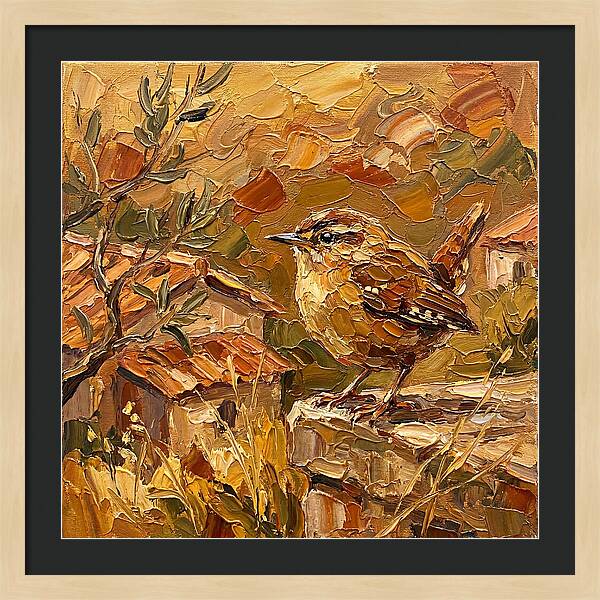 Wren In A Mediterranean Landscape
