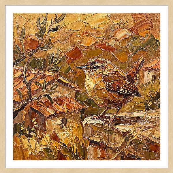Wren In A Mediterranean Landscape