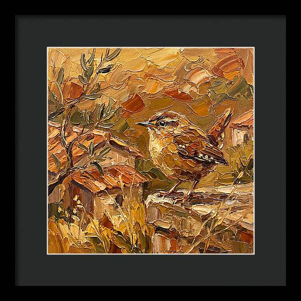 Wren In A Mediterranean Landscape
