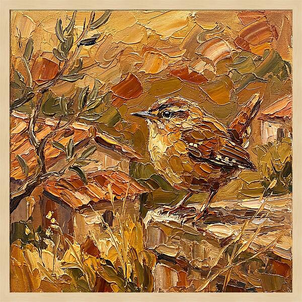 Wren In A Mediterranean Landscape