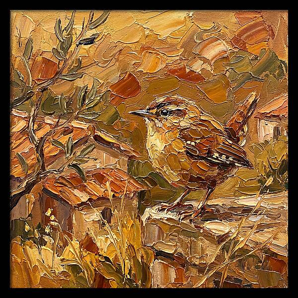 Wren In A Mediterranean Landscape