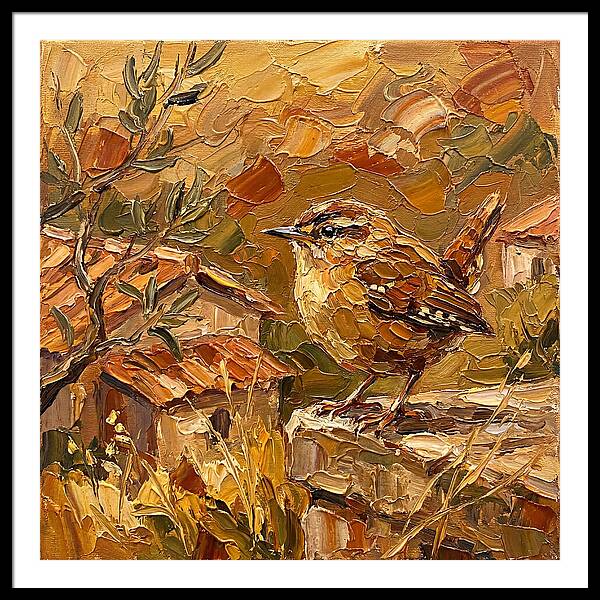 Wren In A Mediterranean Landscape
