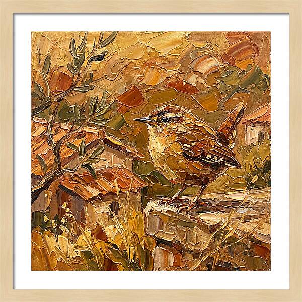 Wren In A Mediterranean Landscape