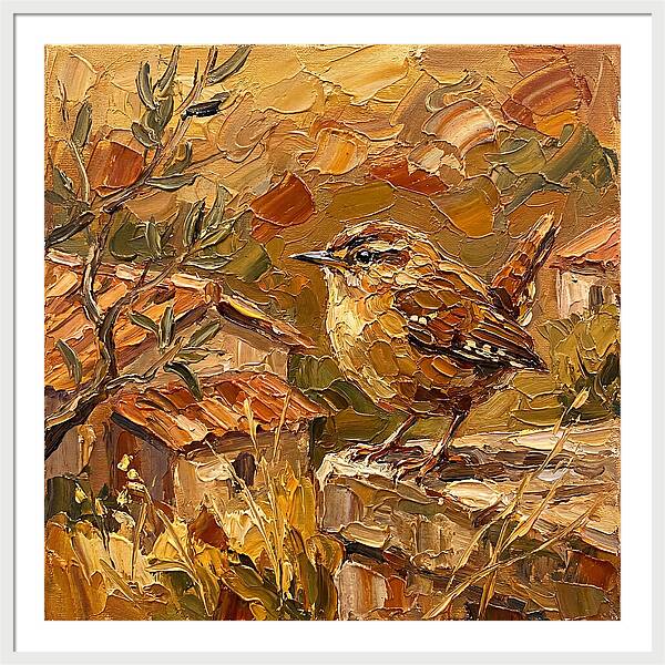 Wren In A Mediterranean Landscape