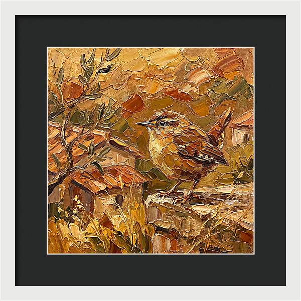 Wren In A Mediterranean Landscape