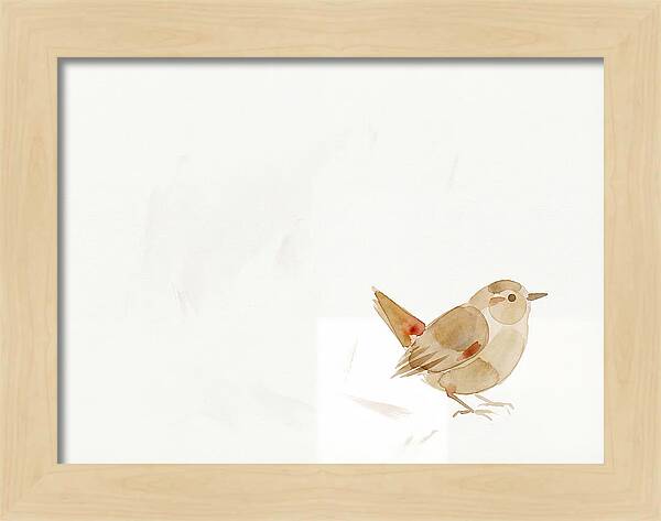 Wren In Minimalist Style
