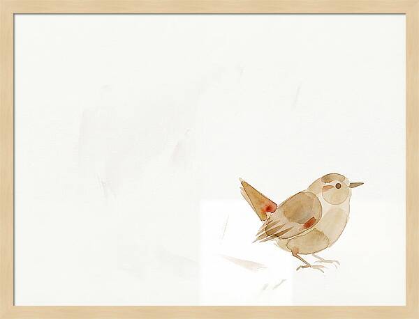 Wren In Minimalist Style