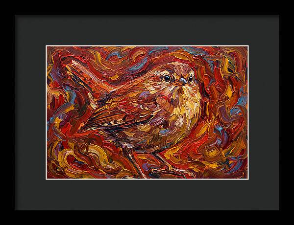 Wren In Vibrant Swirls