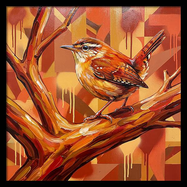 Wren Perched On A Branch