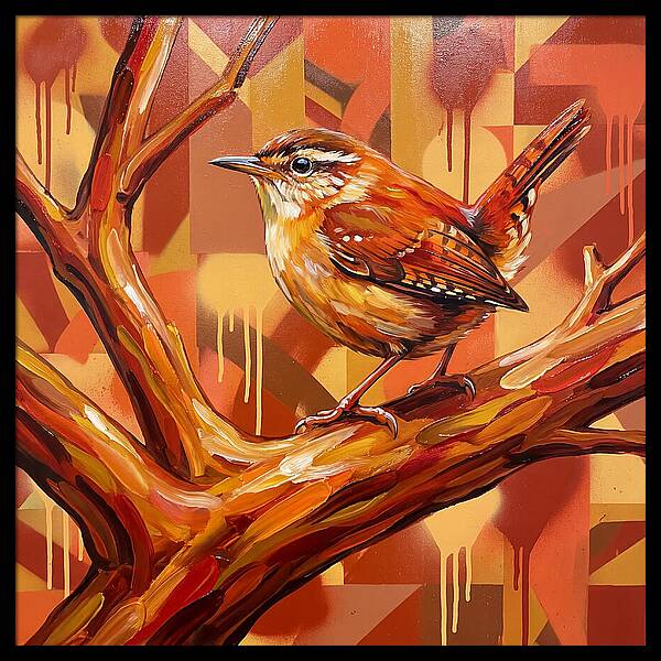 Wren Perched On A Branch