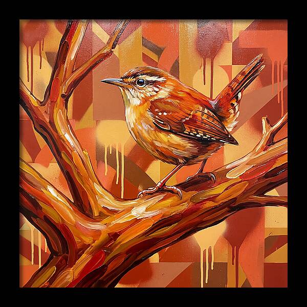 Wren Perched On A Branch