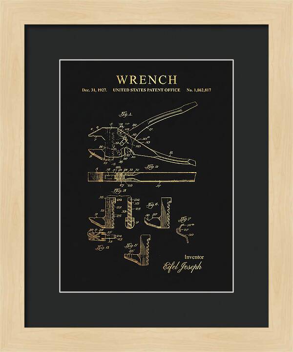 Wrench Gold Patent Us1862817a
