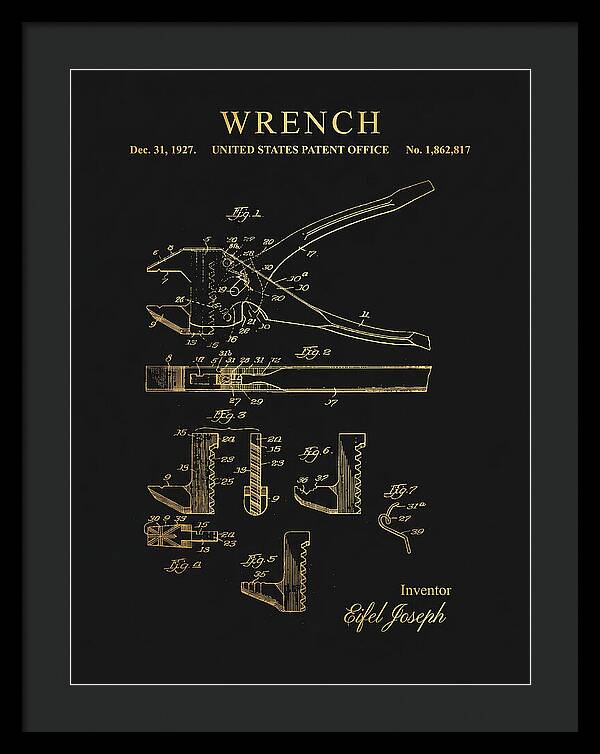 Wrench Gold Patent Us1862817a