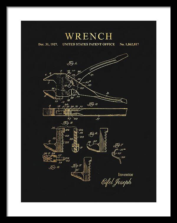 Wrench Gold Patent Us1862817a