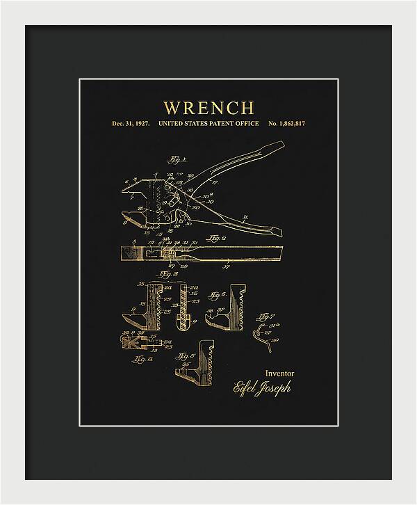 Wrench Gold Patent Us1862817a