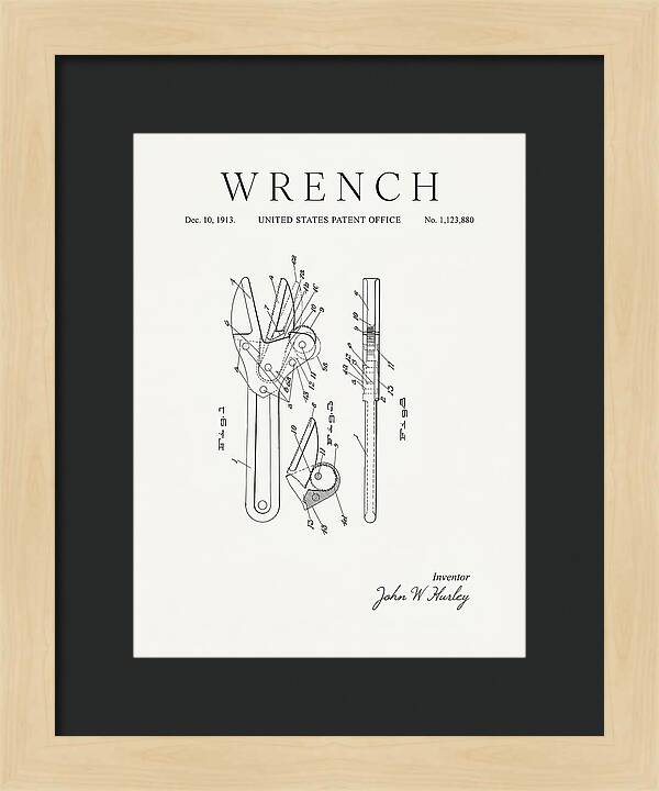 Wrench Minimalist Patent Us1123880a