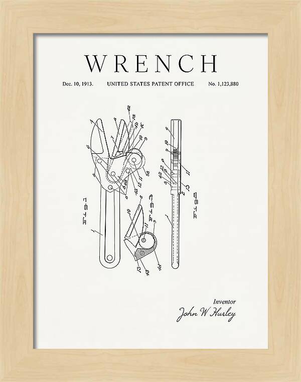 Wrench Minimalist Patent Us1123880a