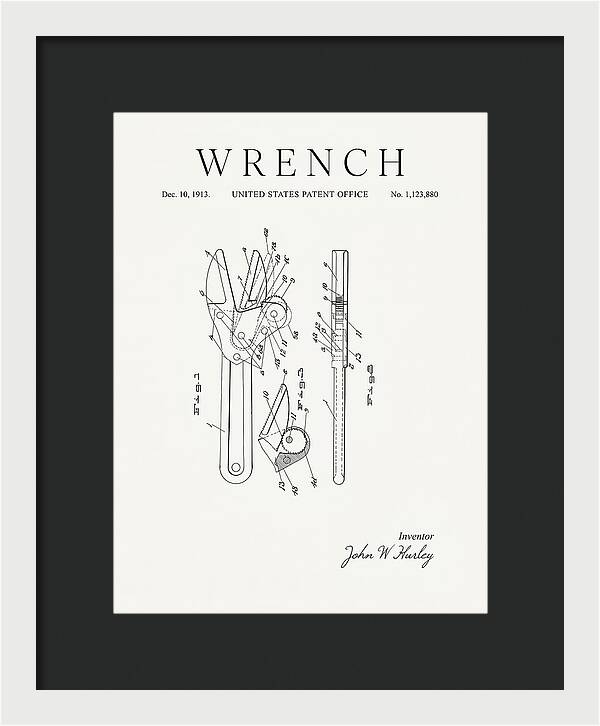 Wrench Minimalist Patent Us1123880a