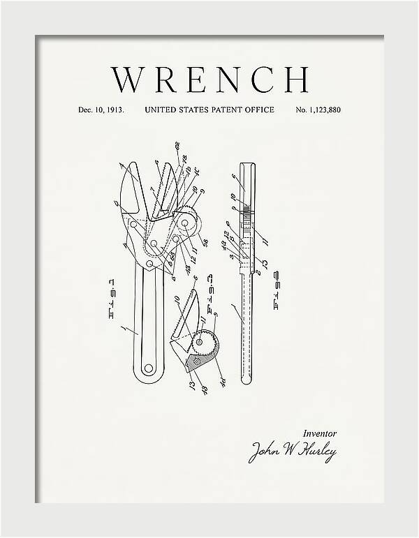 Wrench Minimalist Patent Us1123880a