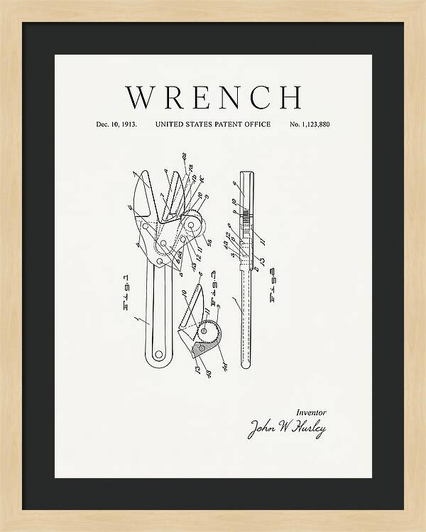 Wrench Minimalist Patent Us1123880a