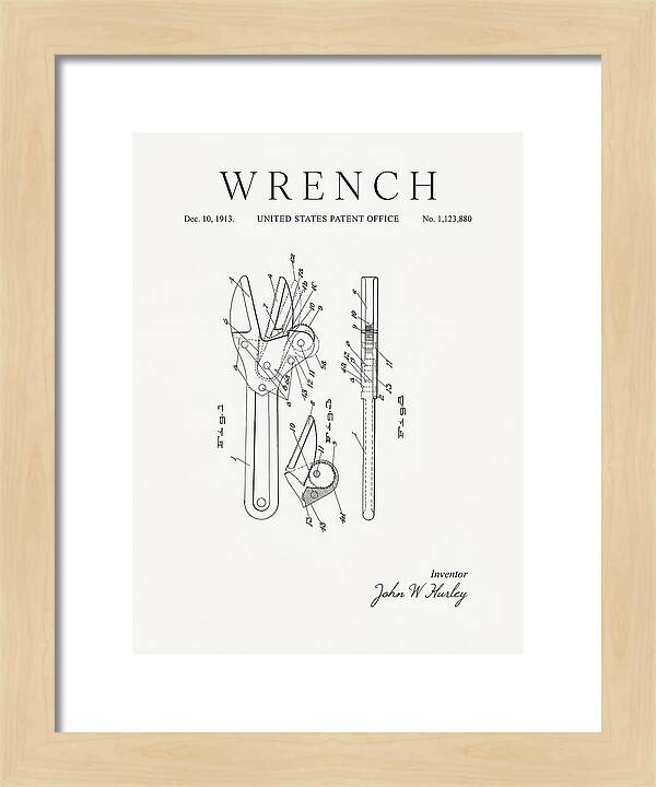 Wrench Minimalist Patent Us1123880a