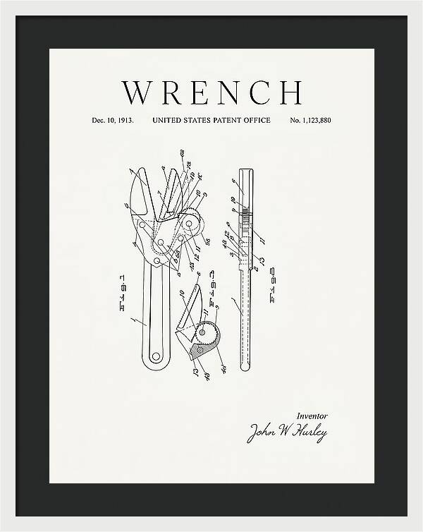 Wrench Minimalist Patent Us1123880a