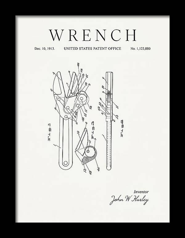 Wrench Minimalist Patent Us1123880a