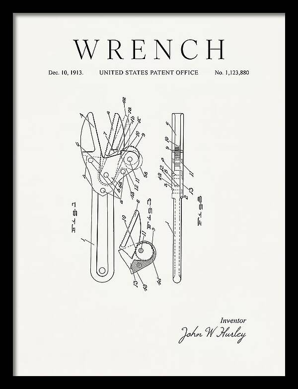 Wrench Minimalist Patent Us1123880a