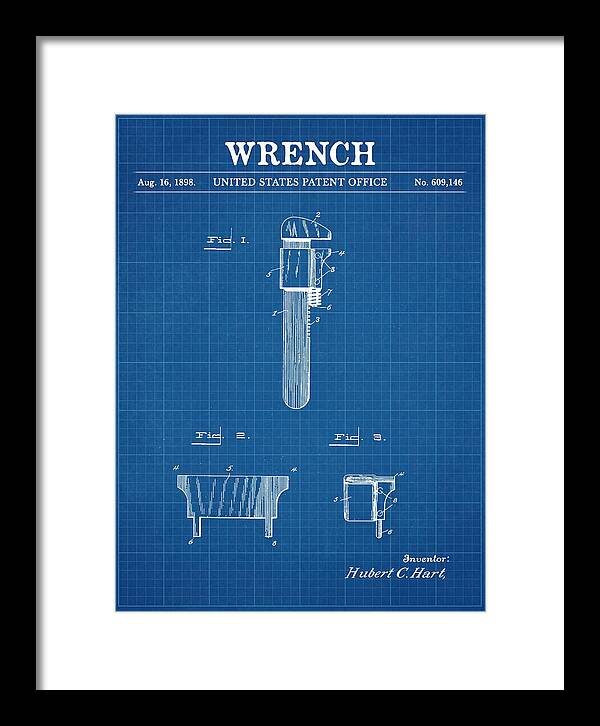 Wrench Pipe Wrench Blueprint Patent Us609146a