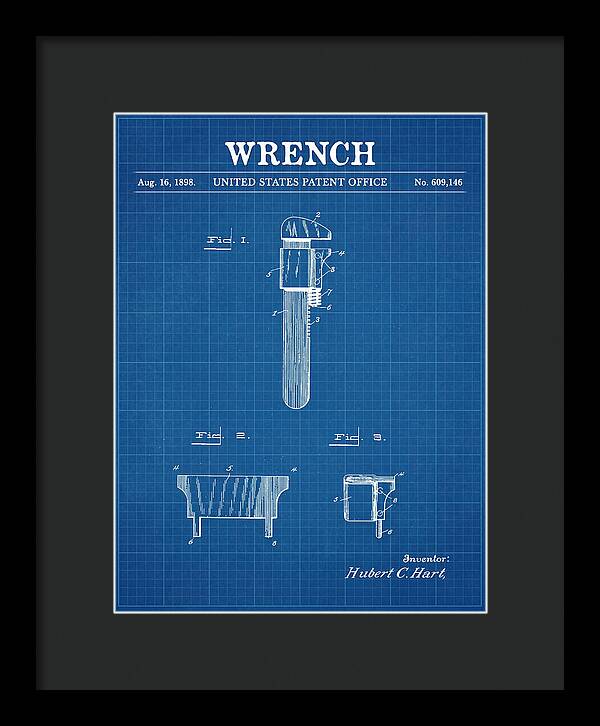 Wrench Pipe Wrench Blueprint Patent Us609146a