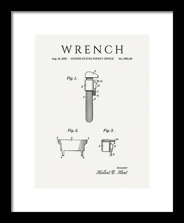 Wrench Pipe Wrench Minimalist Patent Us609146a