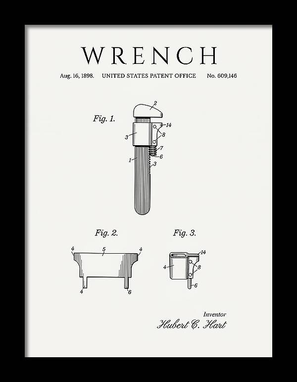 Wrench Pipe Wrench Minimalist Patent Us609146a