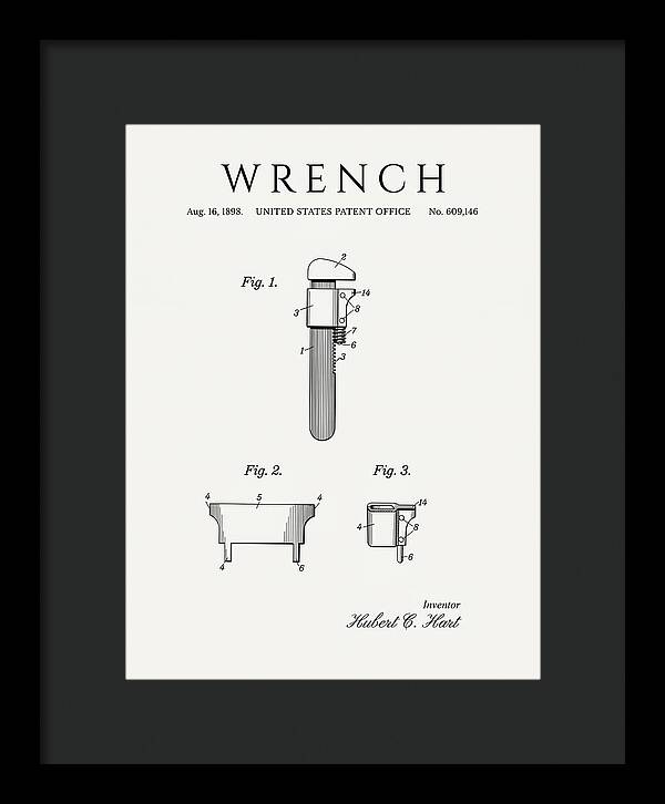 Wrench Pipe Wrench Minimalist Patent Us609146a