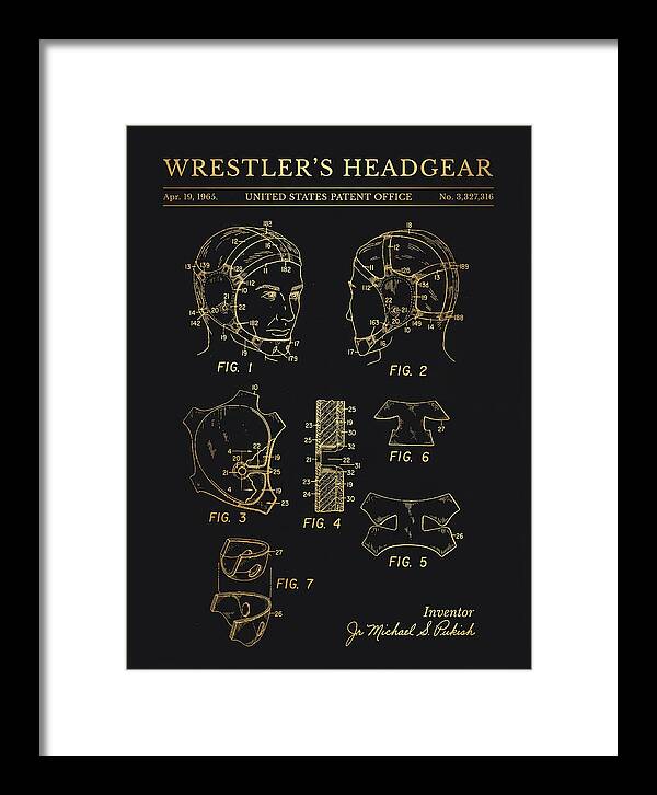 Wrestler's Headgear Gold Patent Us3327316a