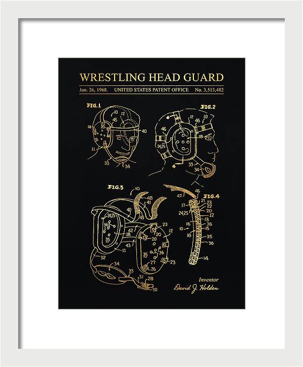 Wrestling Head Guard Gold Patent Us3513482a