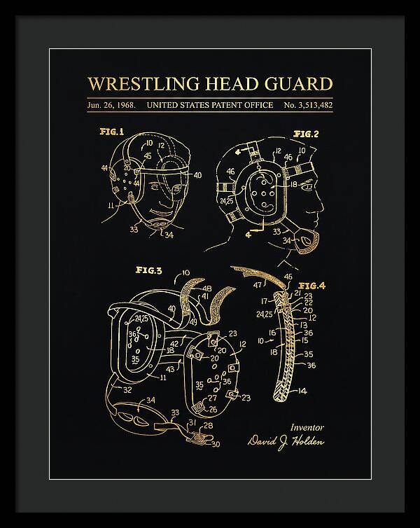 Wrestling Head Guard Gold Patent Us3513482a