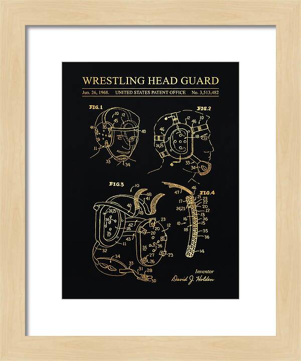 Wrestling Head Guard Gold Patent Us3513482a