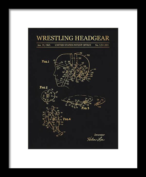 Wrestling Headgear Gold Patent Us3311921a