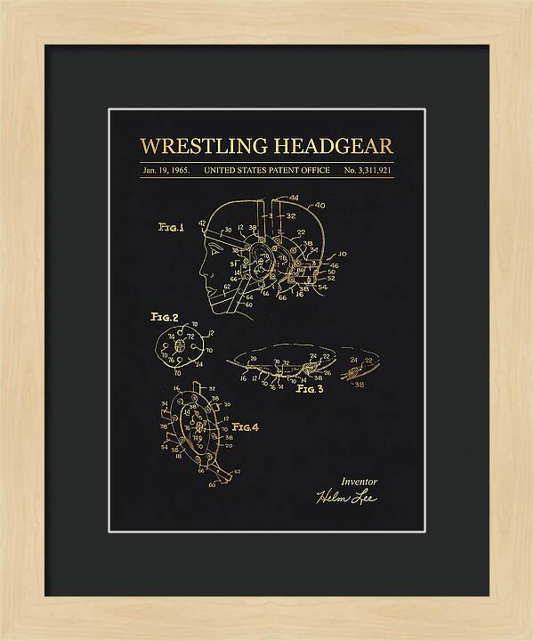 Wrestling Headgear Gold Patent Us3311921a