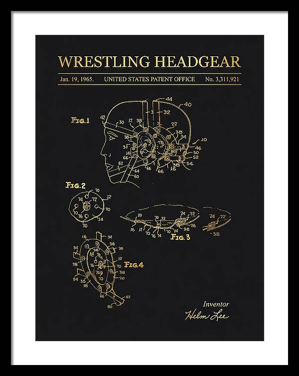 Wrestling Headgear Gold Patent Us3311921a