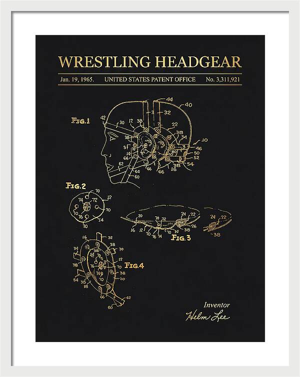 Wrestling Headgear Gold Patent Us3311921a