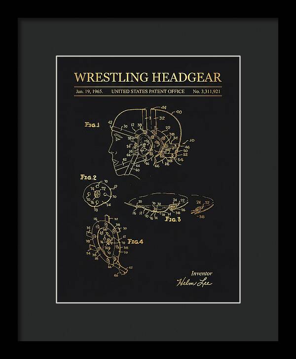 Wrestling Headgear Gold Patent Us3311921a