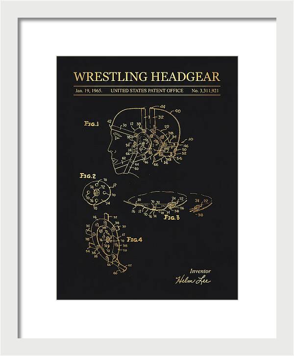 Wrestling Headgear Gold Patent Us3311921a