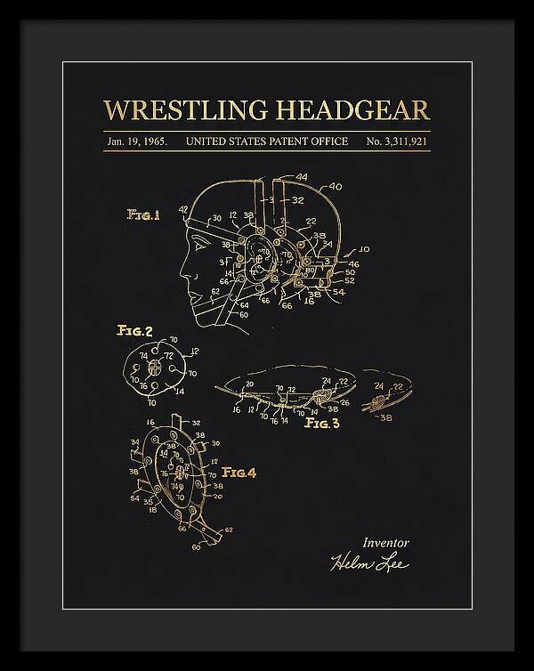 Wrestling Headgear Gold Patent Us3311921a