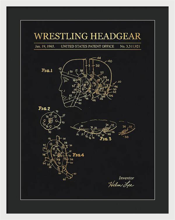 Wrestling Headgear Gold Patent Us3311921a