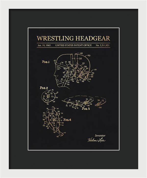Wrestling Headgear Gold Patent Us3311921a