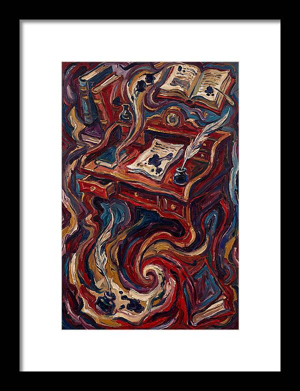Writing Desk In Expressionist Style