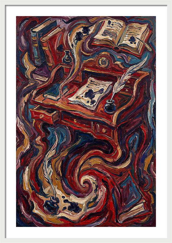Writing Desk In Expressionist Style