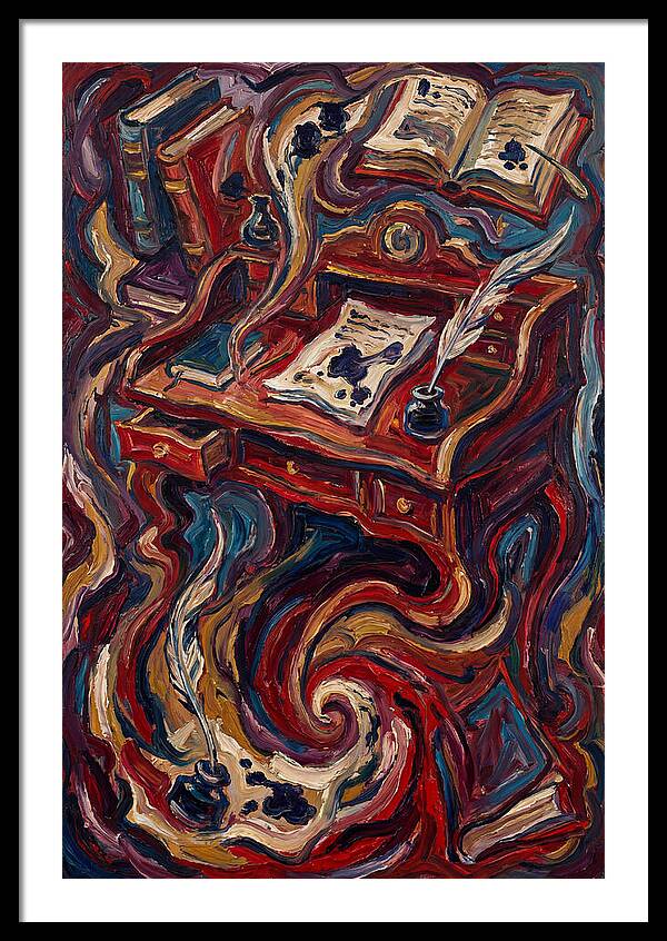 Writing Desk In Expressionist Style
