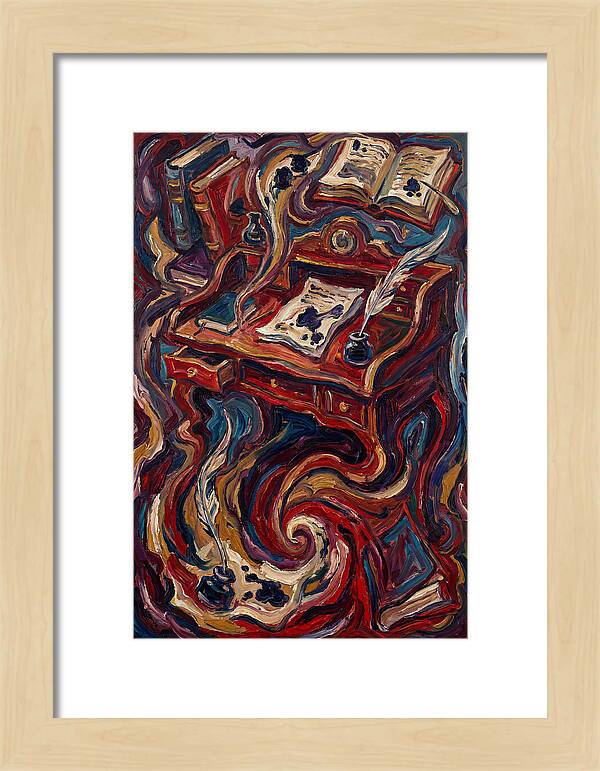 Writing Desk In Expressionist Style